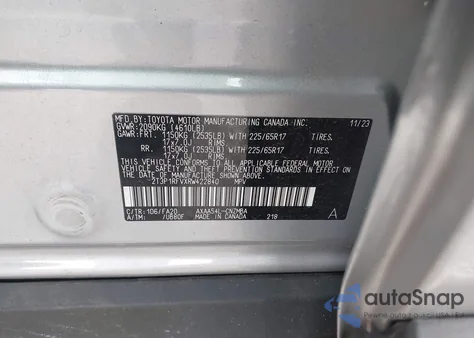 2024 Toyota Rav4 Xle z USA, uszkodzony, nr VIN 2T3P1RFVXRW422840